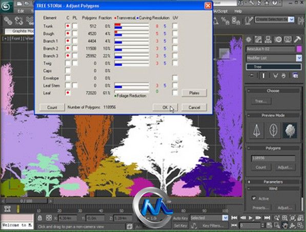 《树木植物插件V2012版》Onyx Tree Storm 2012 For 3Ds Max 2012