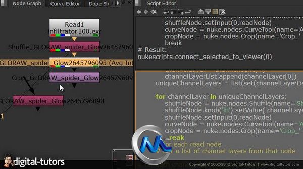 《NUKE中Python脚本使用视频教程》Digital-Tutors Introduction to Python Scripti...