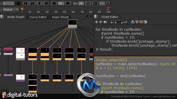 《NUKE中Python脚本使用视频教程》Digital-Tutors Introduction to Python Scripti...