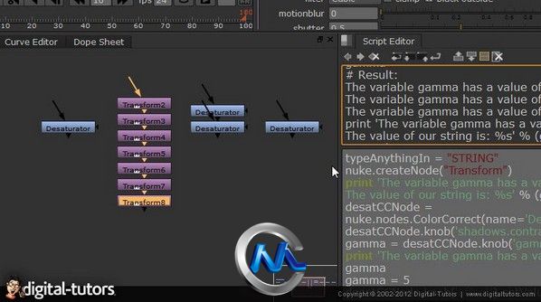 《NUKE中Python脚本使用视频教程》Digital-Tutors Introduction to Python Scripti...