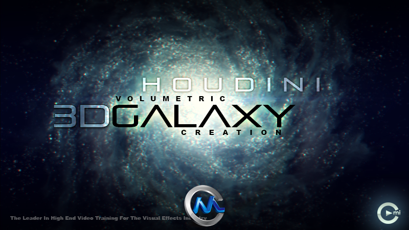 《Houdini中3D银河特效制作视频教程》cmiVFX Houdini 3D Galaxy Creation Effects