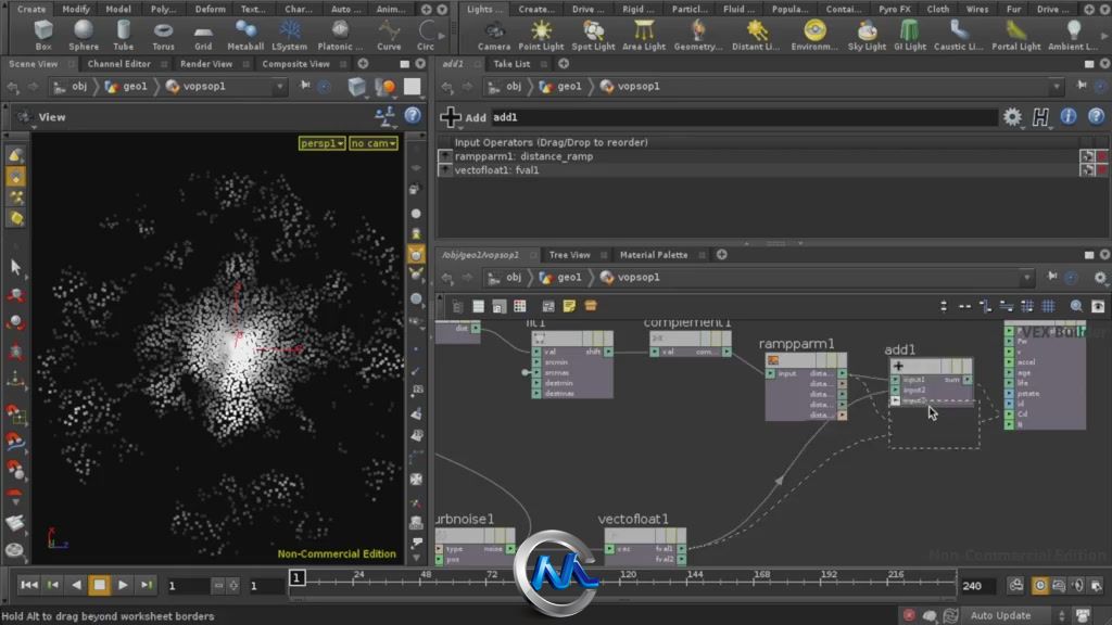 《Houdini中3D银河特效制作视频教程》cmiVFX Houdini 3D Galaxy Creation Effects