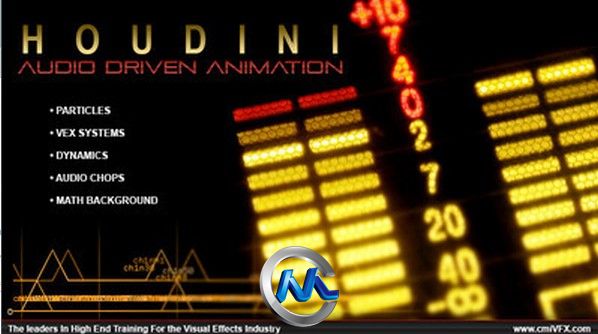 《Houdini中使用音频控制动画视频教程》cmiVFX Houdini Audio Driven Animation