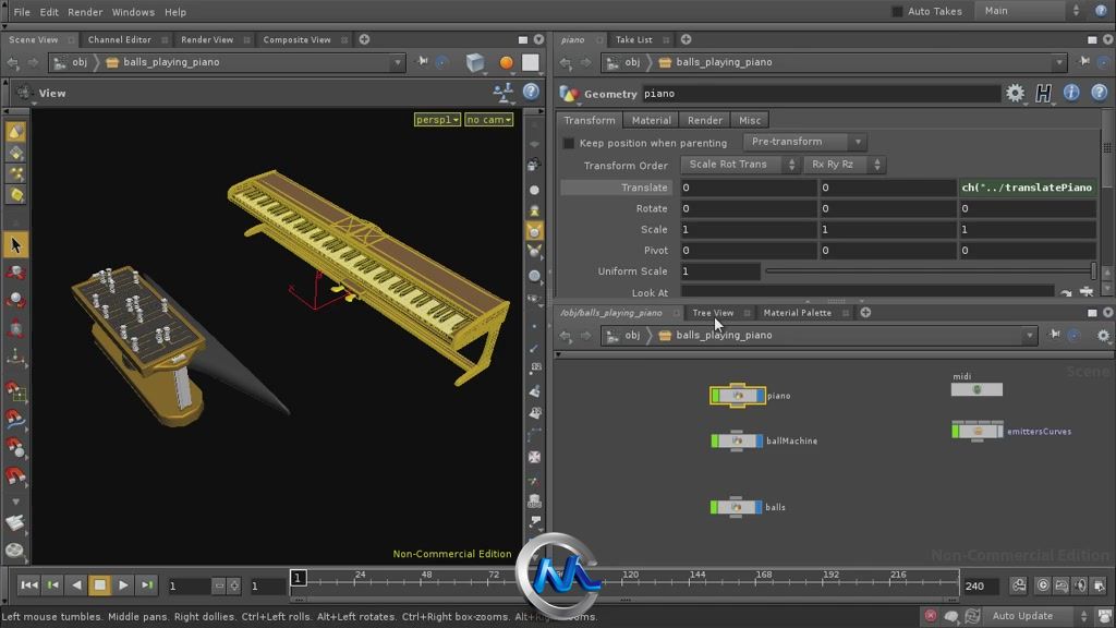 《Houdini中使用音频控制动画视频教程》cmiVFX Houdini Audio Driven Animation