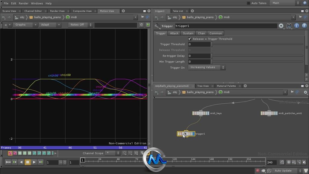 《Houdini中使用音频控制动画视频教程》cmiVFX Houdini Audio Driven Animation