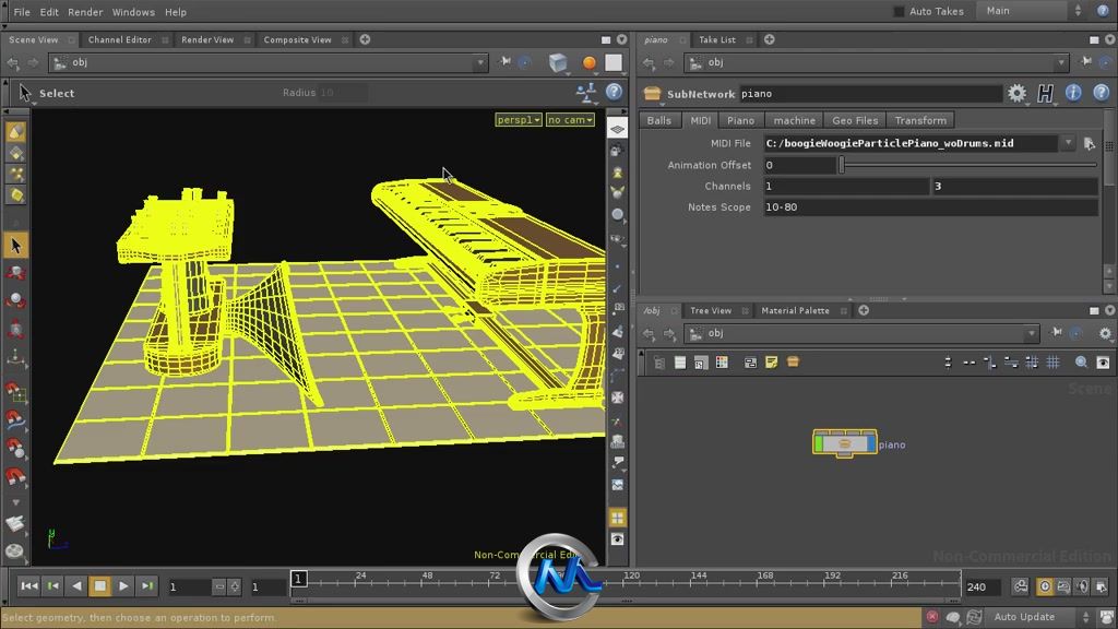 《Houdini中使用音频控制动画视频教程》cmiVFX Houdini Audio Driven Animation