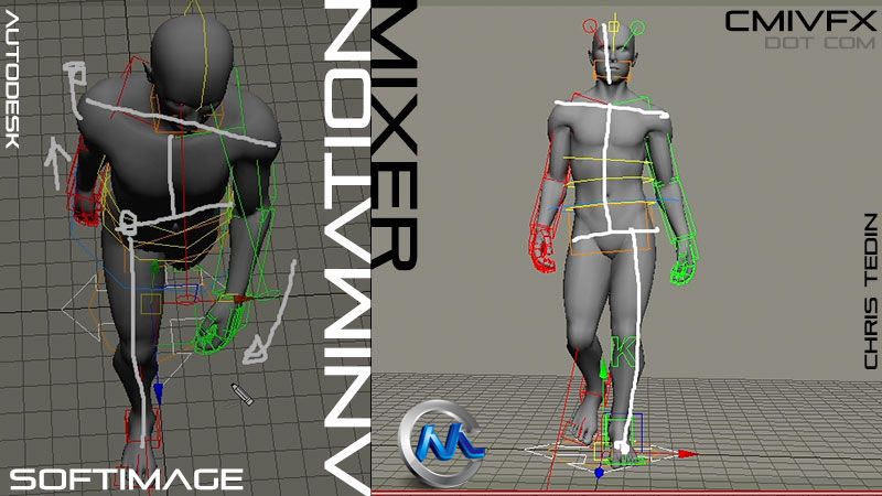 《Softimage动画混合技术视频教程》cmiVFX Softimage Animation Mixer