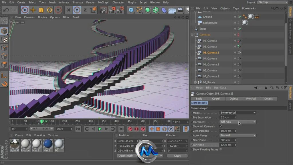 《C4D立体技术视频教程》cmiVFX Cinema 4D Stereoscopic