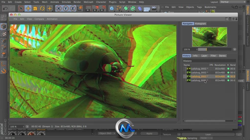 《C4D立体技术视频教程》cmiVFX Cinema 4D Stereoscopic