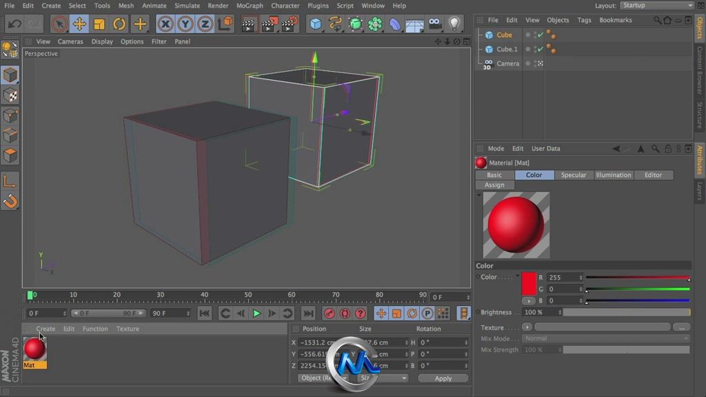 《C4D立体技术视频教程》cmiVFX Cinema 4D Stereoscopic