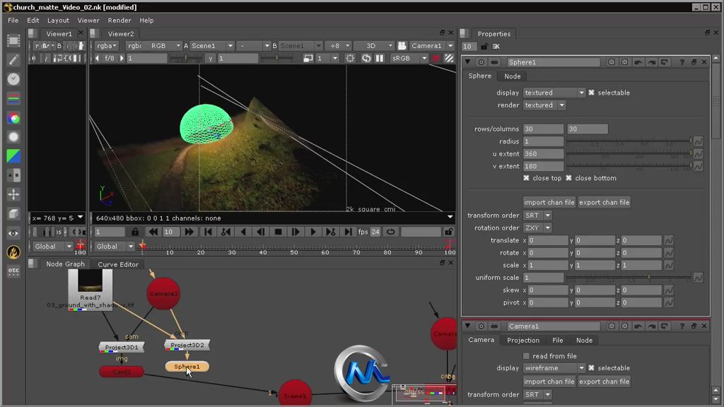 《Fusion蒙版绘画视频教程》cmiVFX Fusion 3D Matte Paintings