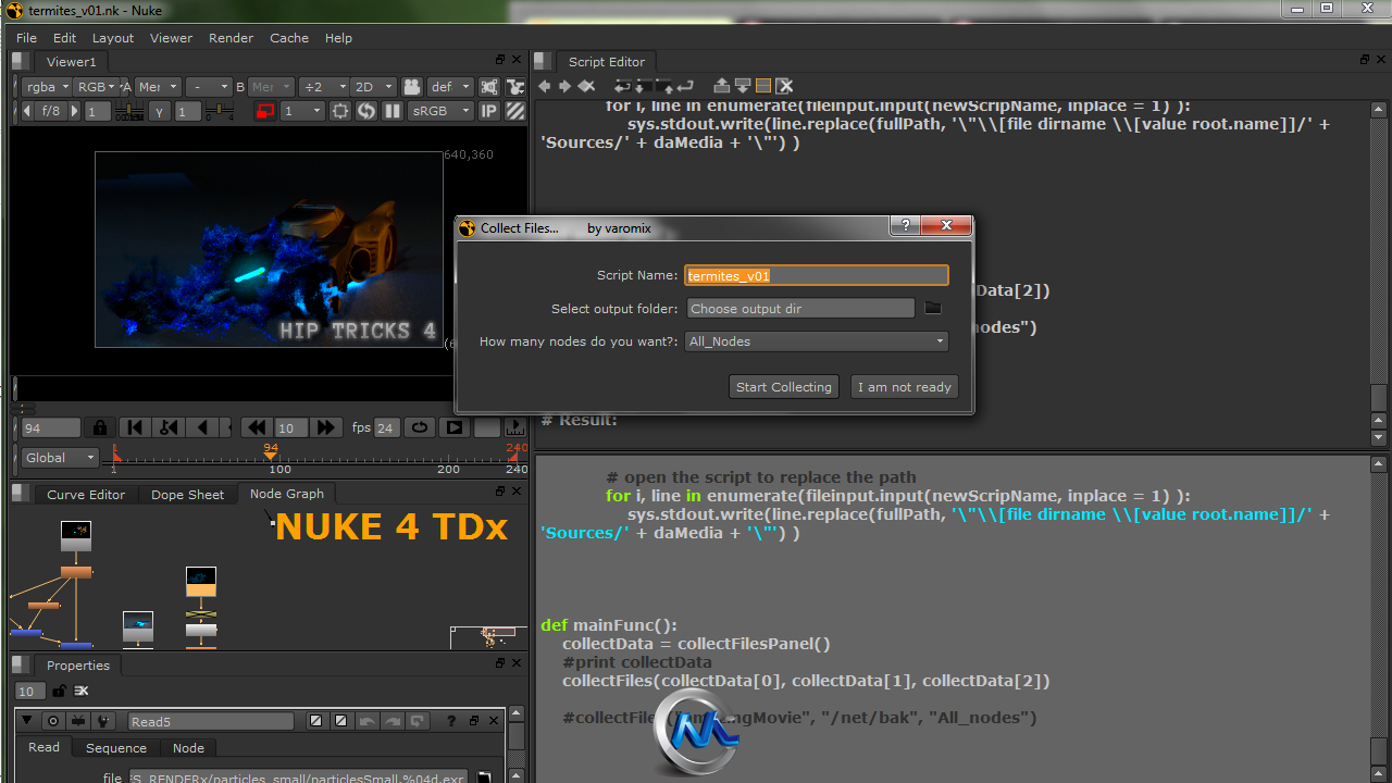 《Nuke中自定义Python工具视频教程》cmiVFX Nuke For TDs Custom Python Tools