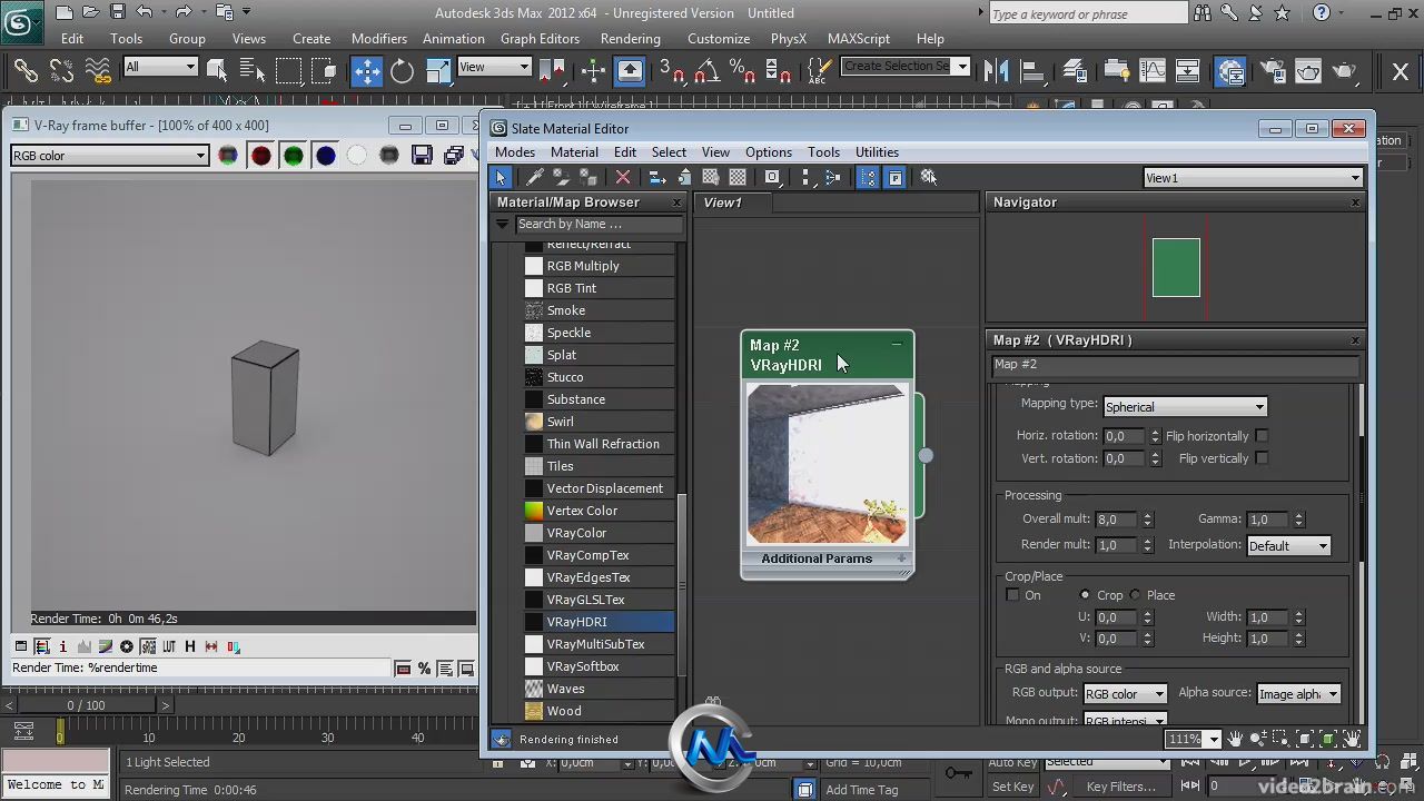 《VRay灯光渲染视频教程》video2brain Lighting and Rendering with V-Ray 2.30.1 ...