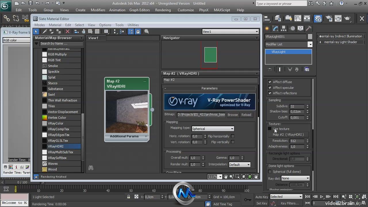 《VRay灯光渲染视频教程》video2brain Lighting and Rendering with V-Ray 2.30.1 ...