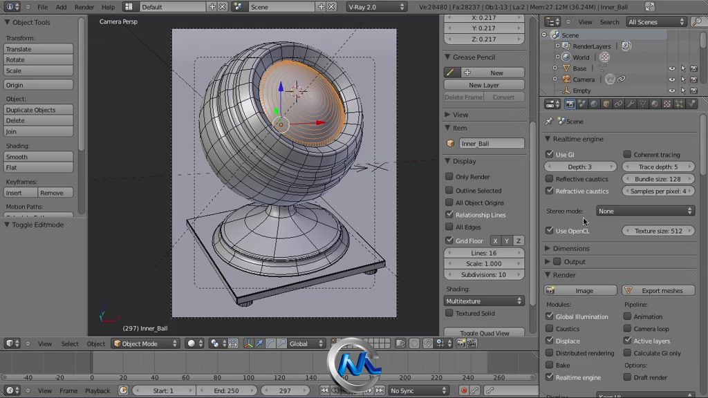 《Blender中使用VRay渲染视频教程第二季》cmiVFX Blender to VRay Settings Part 2