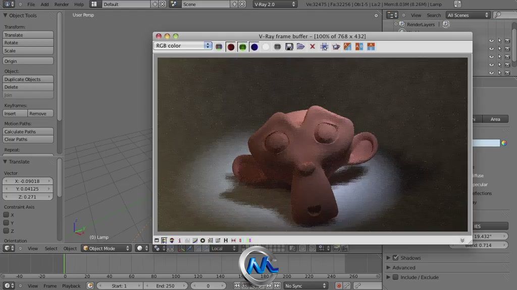 《Blender中使用VRay渲染视频教程第二季》cmiVFX Blender to VRay Settings Part 2