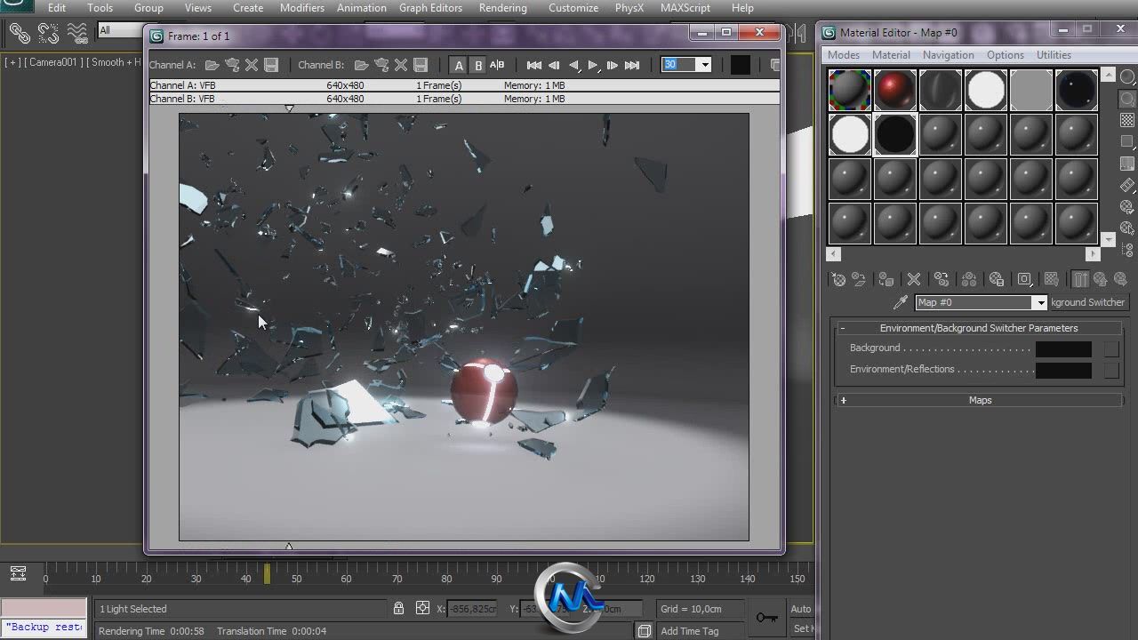 《3dsMax中Rayfire制作破碎玻璃视频教程》CGTuts+ Shattering Glass with Rayfire ...