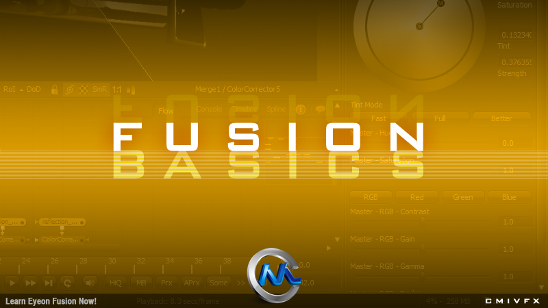 《Fusion基础入门视频教程》cmiVFX Eyeon Fusion Basics