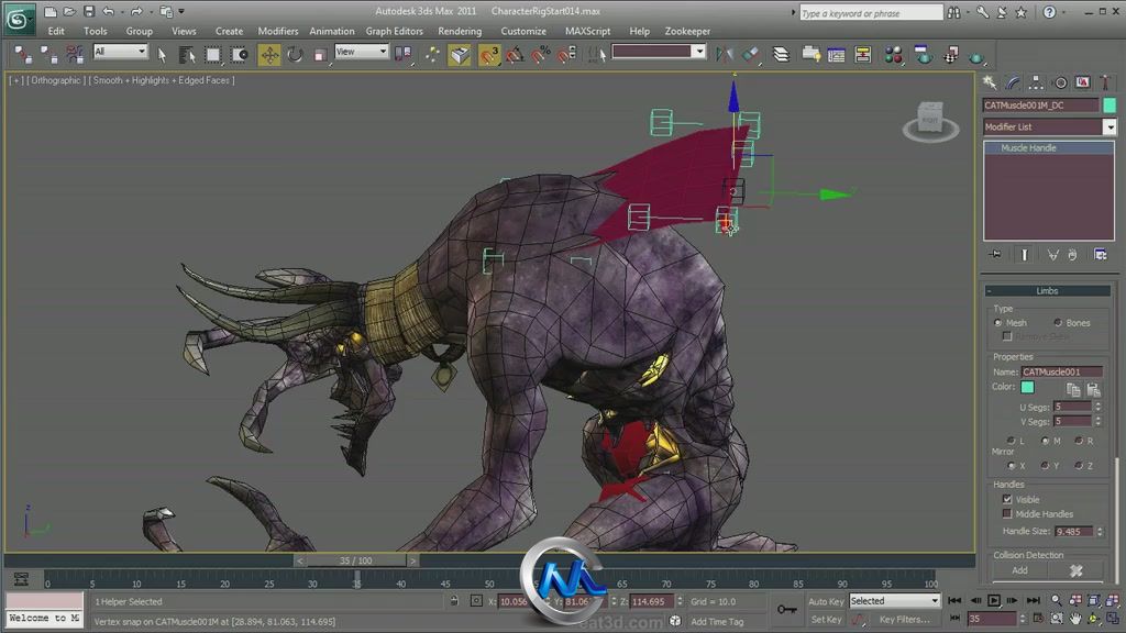 《3dsMax中角色CAT技术视频教程》cmiVFX Eat3D Autodesk 3ds Max 2011