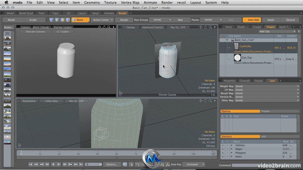 《Modo产品建模视频教程》video2brain Modeling for Product Visualization in mod...