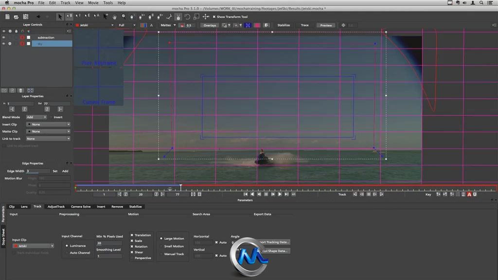 《Mocha影视特效高级视频教程》cmiVFX Mocha Pro Advanced