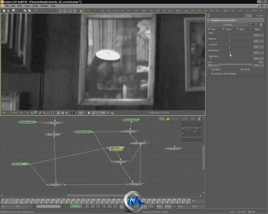 《Fusion跟踪技术视频教程》cmiVFX Fusion Image Replacements