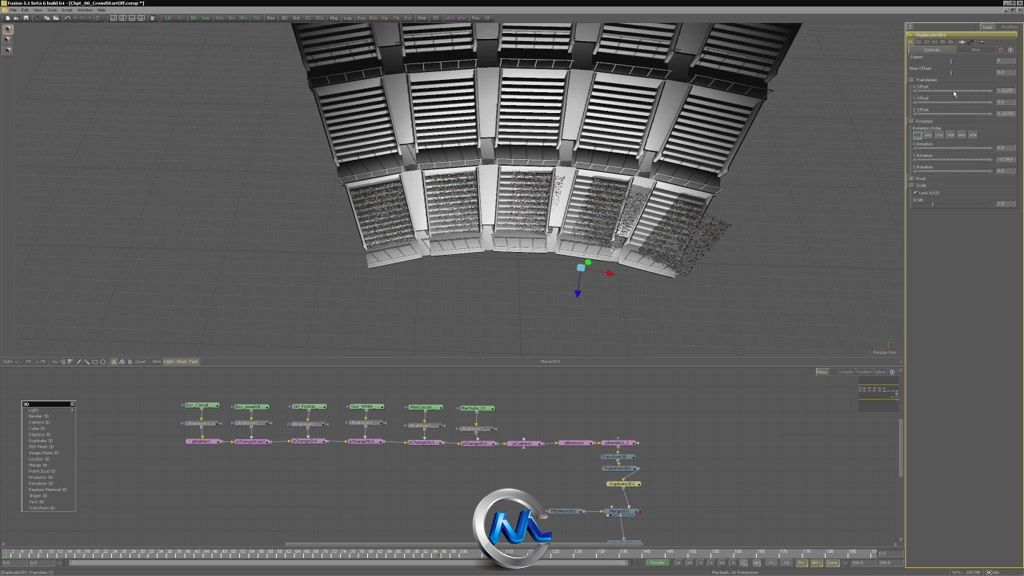 《Fusion群集化控制视频教程》cmiVFX Fusion Crowd Replication