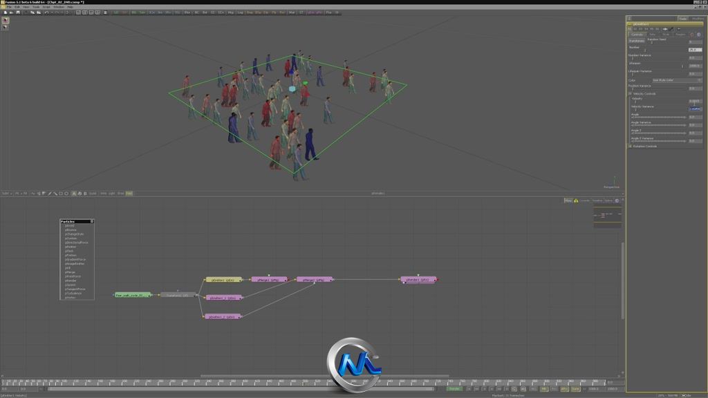 《Fusion群集化控制视频教程》cmiVFX Fusion Crowd Replication