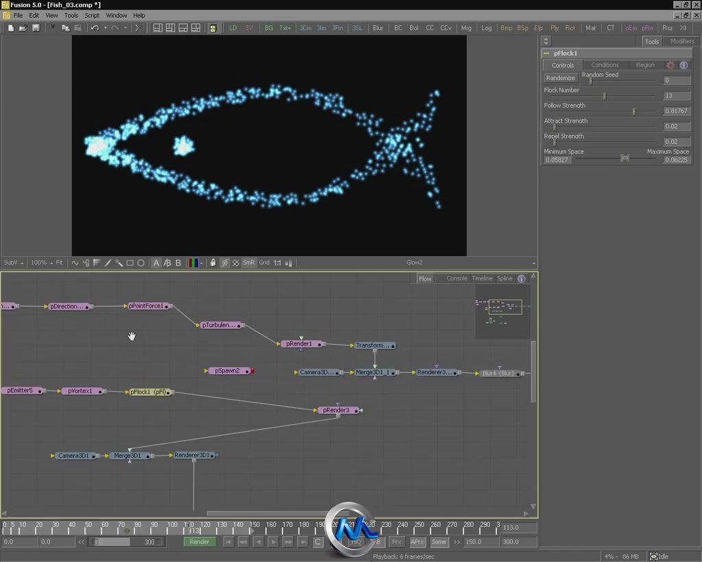 《Fusion粒子融合技术视频教程》cmiVFX Fusion Advanced Particle Tactics