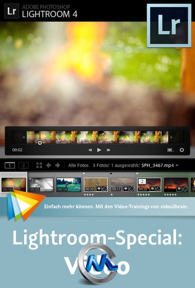 《Lightroom视频数据编辑视频教程》video2brain Lightroom Special Video German