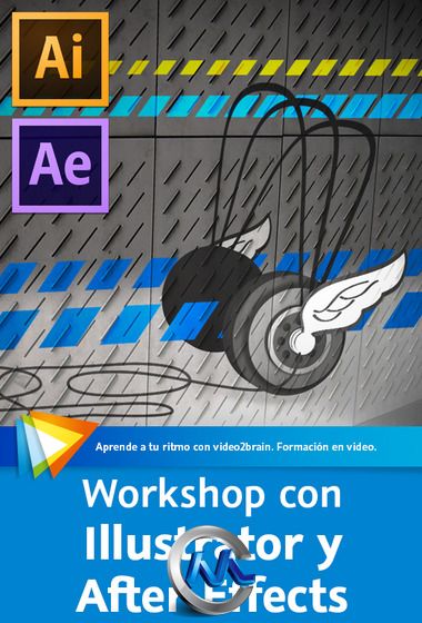 《AE与AI结合使用视频教程》video2brain Workshop Adobe Illustrator and Adobe Af...