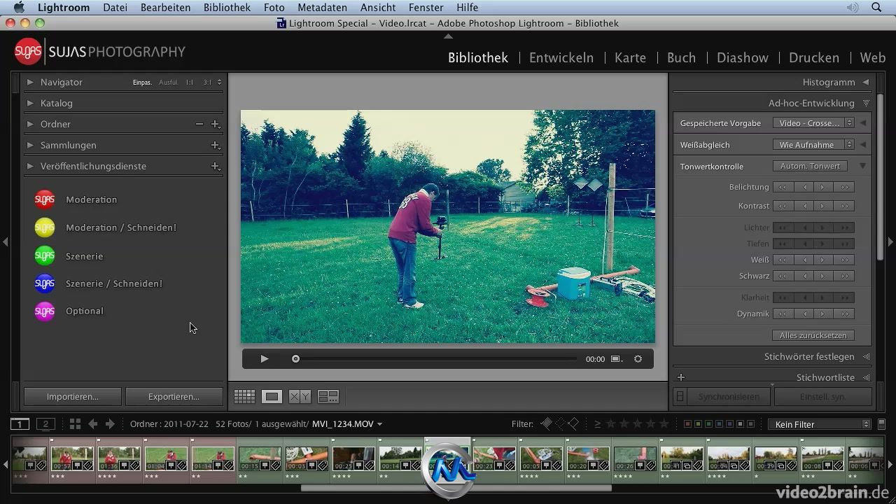 《Lightroom视频数据编辑视频教程》video2brain Lightroom Special Video German