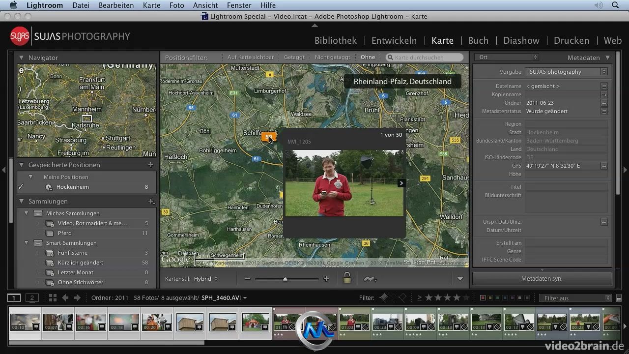 《Lightroom视频数据编辑视频教程》video2brain Lightroom Special Video German
