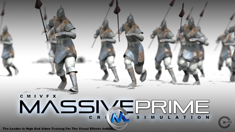 《Massive人群仿真模拟视频教程》cmiVFX Massive Prime Crowd Simulation