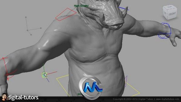 《Maya制作肌肉骨骼视频教程》Digital-Tutors Creating Custom Muscles in Maya 2013