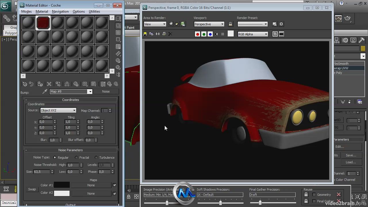 《3dsmax纹理材质制作视频教程》video2brain Textures and materials with 3D Stud...