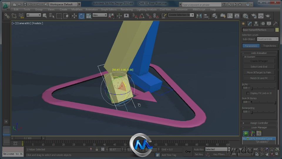 《3dsMax中CAT工具使用视频教程》Lynda.com Getting Started with CAT Rigging Too...