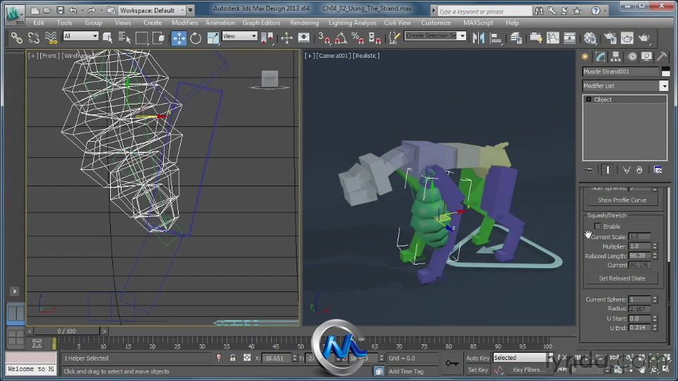 《3dsMax中CAT工具使用视频教程》Lynda.com Getting Started with CAT Rigging Too...