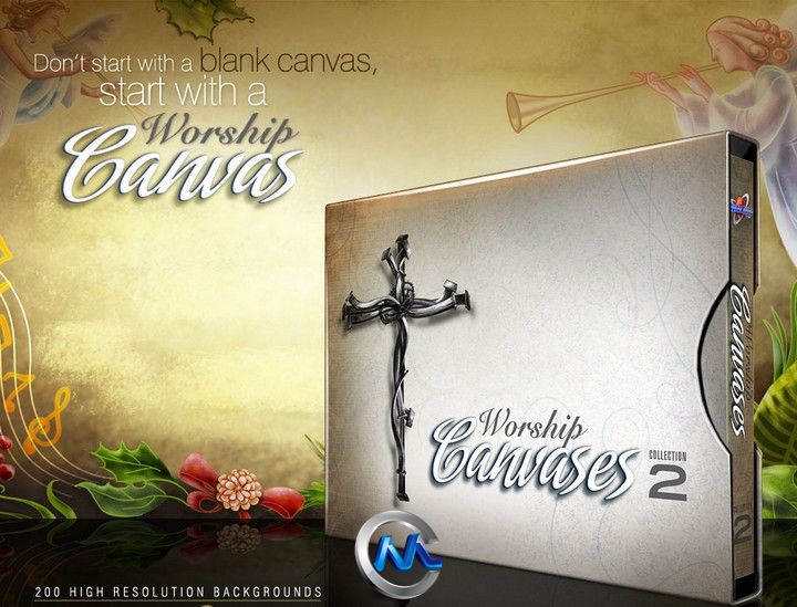 《DJ背景画布平面素材合辑Vol.2》Digital Juice Worship Canvases Collection 2