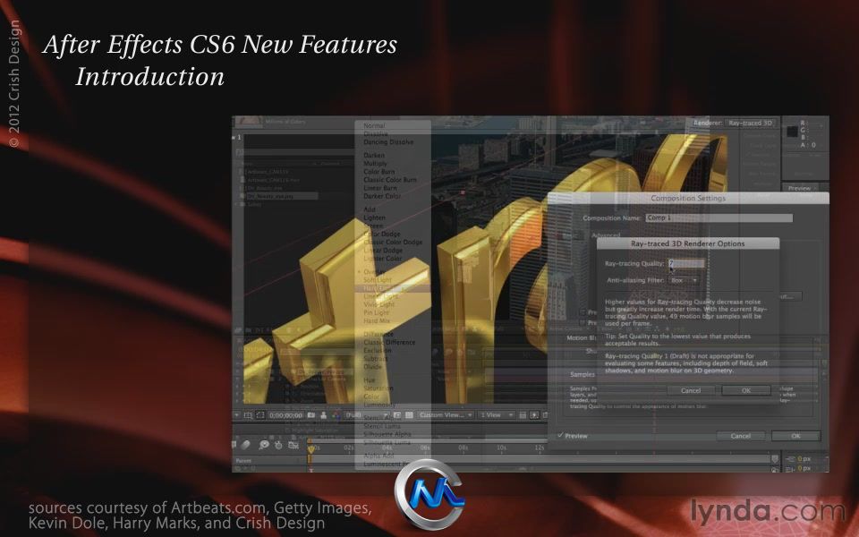 《AE CS6新功能视频教程》Lynda.com After Effects CS6 New Features