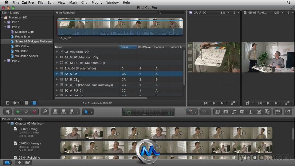 《Final Cut Pro X叙事节奏剪辑技巧视频教程》Lynda.com Narrative Scene Editing ...