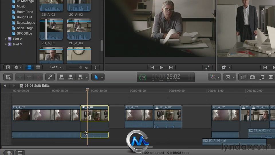 《Final Cut Pro X叙事节奏剪辑技巧视频教程》Lynda.com Narrative Scene Editing ...