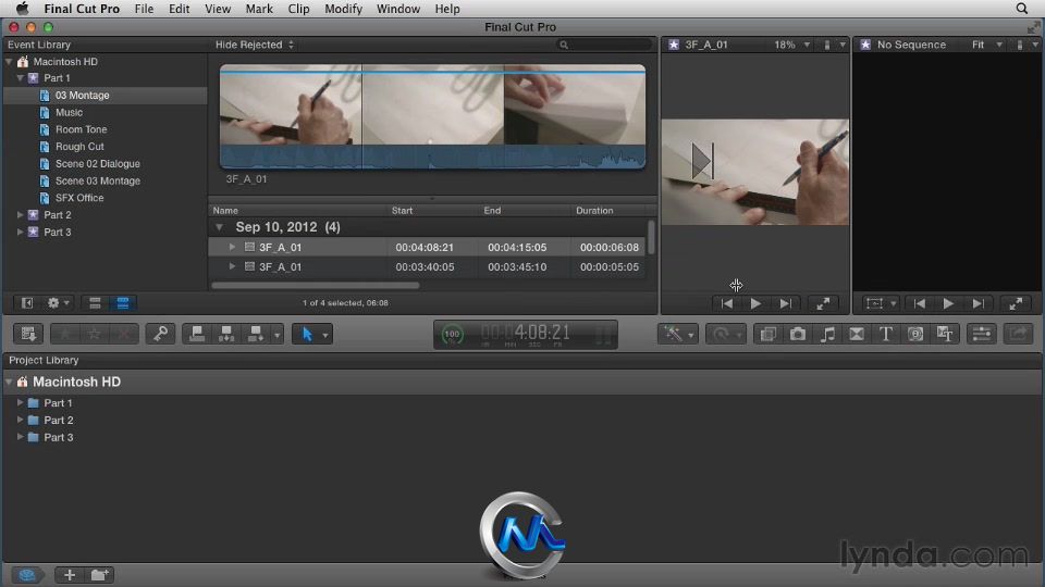 《Final Cut Pro X叙事节奏剪辑技巧视频教程》Lynda.com Narrative Scene Editing ...