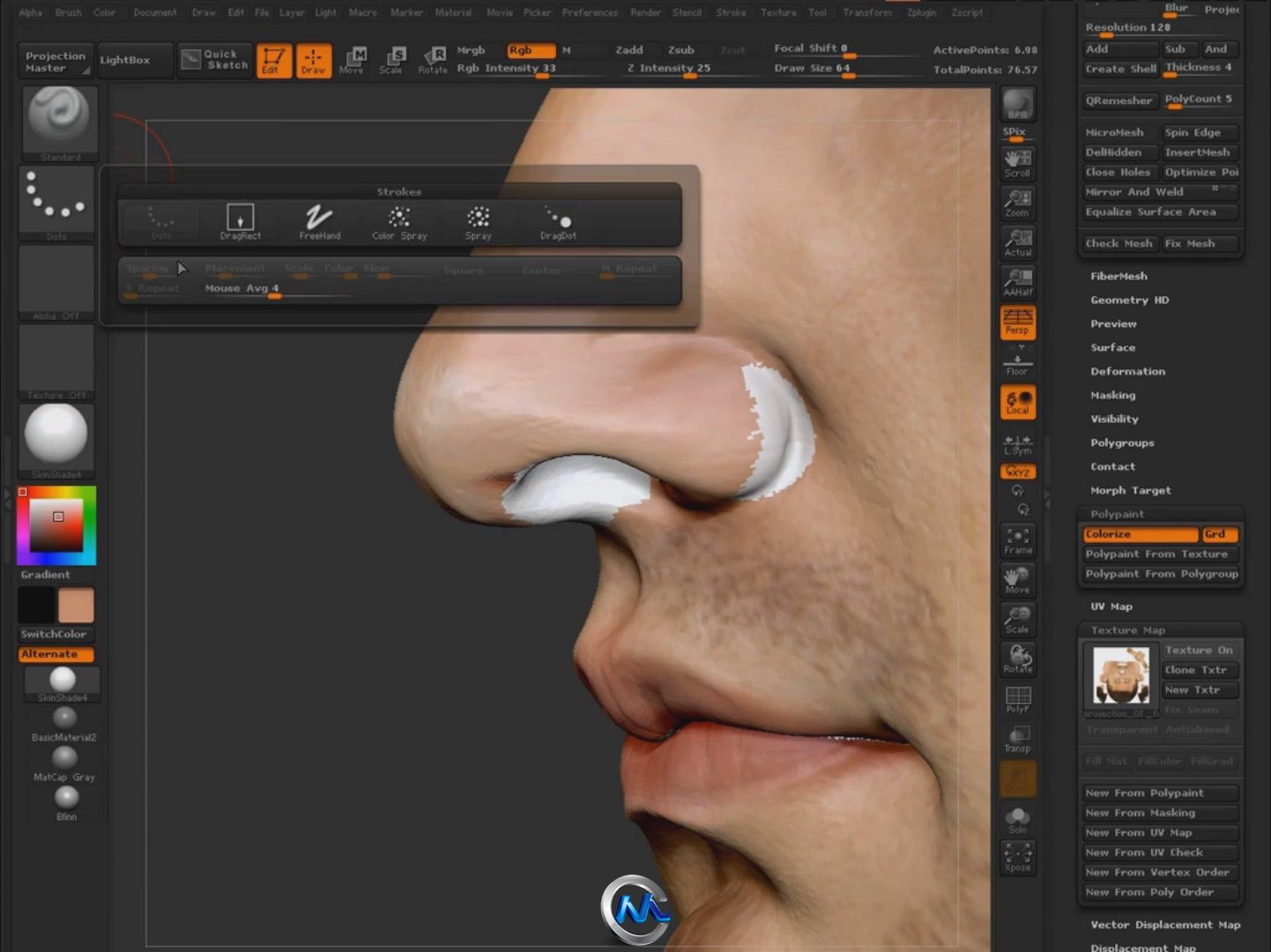 《Zbrush制作逼真游戏人物视频教程》ZbrushWorkshops Creating Realistic Game Cha...