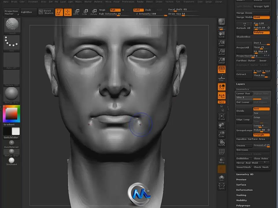 《Zbrush制作逼真游戏人物视频教程》ZbrushWorkshops Creating Realistic Game Cha...