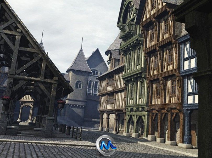 《中世纪码头模型贴图合辑》DAZ 3D Medieval Docks