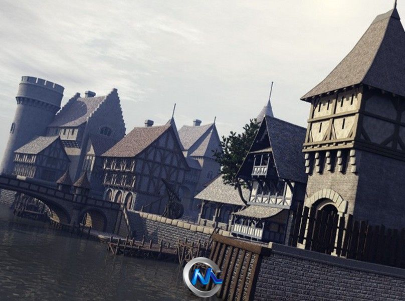 《中世纪码头模型贴图合辑》DAZ 3D Medieval Docks