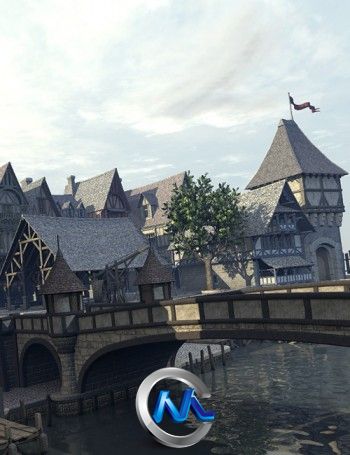 《中世纪码头模型贴图合辑》DAZ 3D Medieval Docks