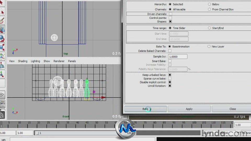 《Maya动力学模拟视频教程》Lynda.com Creating Simulations in Maya Dynamics