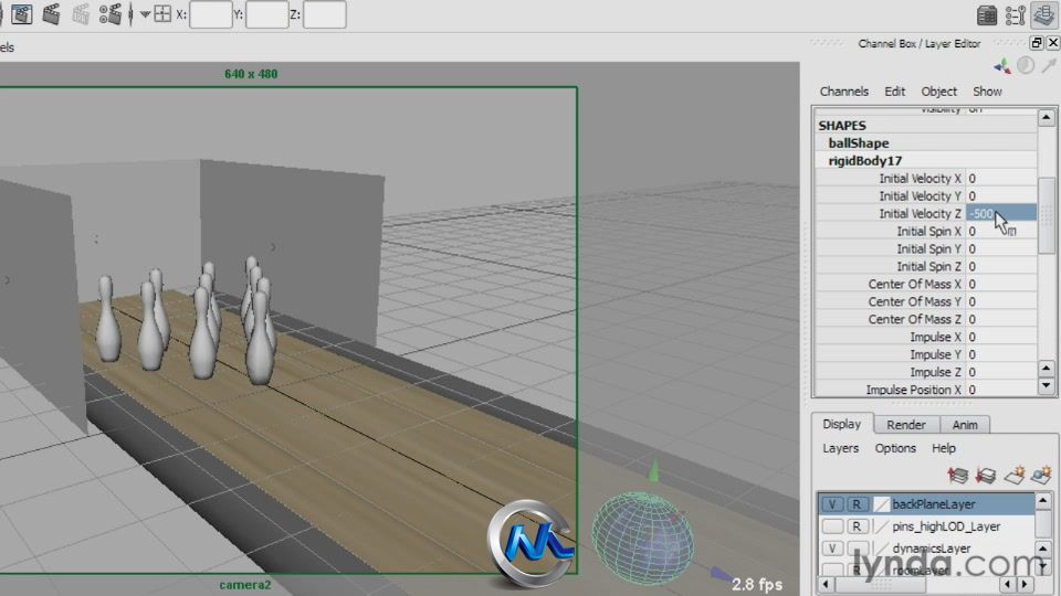 《Maya动力学模拟视频教程》Lynda.com Creating Simulations in Maya Dynamics